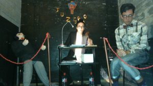 Alba Novoa Fajardo y Juan Catena Gila en Microteatro Málaga