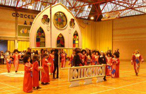 Imagen del desfile de Entroido en A Rúa