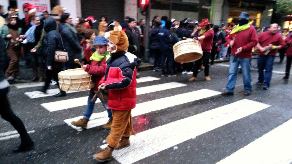 Imagen del desfile de Entroido en O Barco